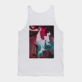 Knocks the Gun - Abstract Fluid Art Tank Top